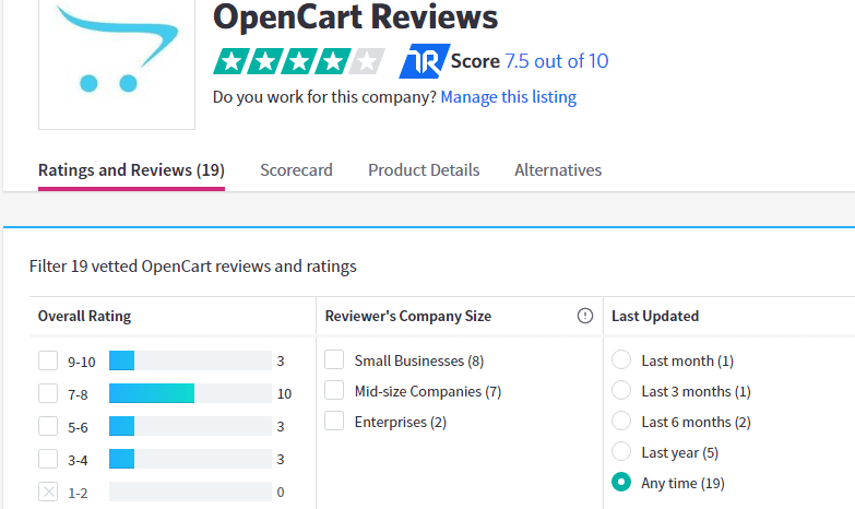 openCart-reviews