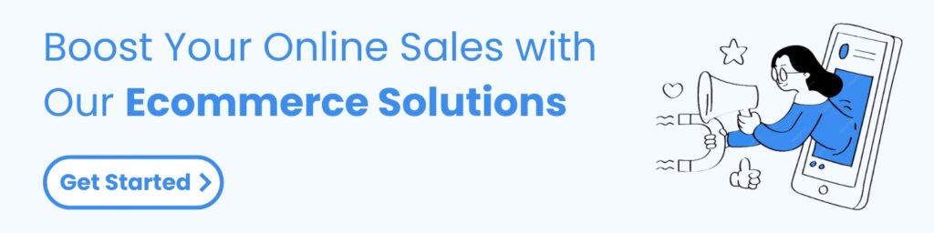 Ecommerce website development cta