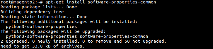 18 apt-get install software-properties-common