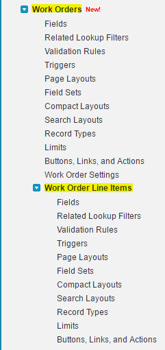 work order salesforce 1