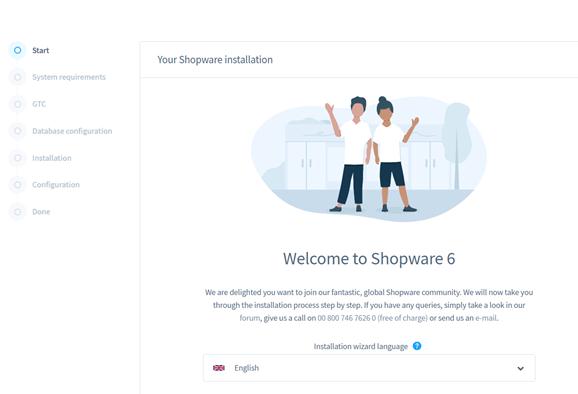 Select your language and click on the Next button