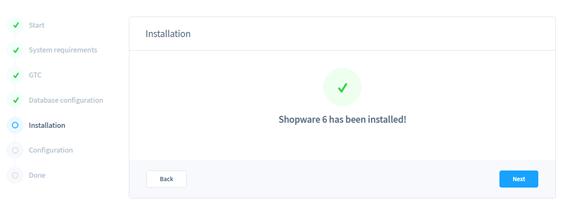 click on the Start installation