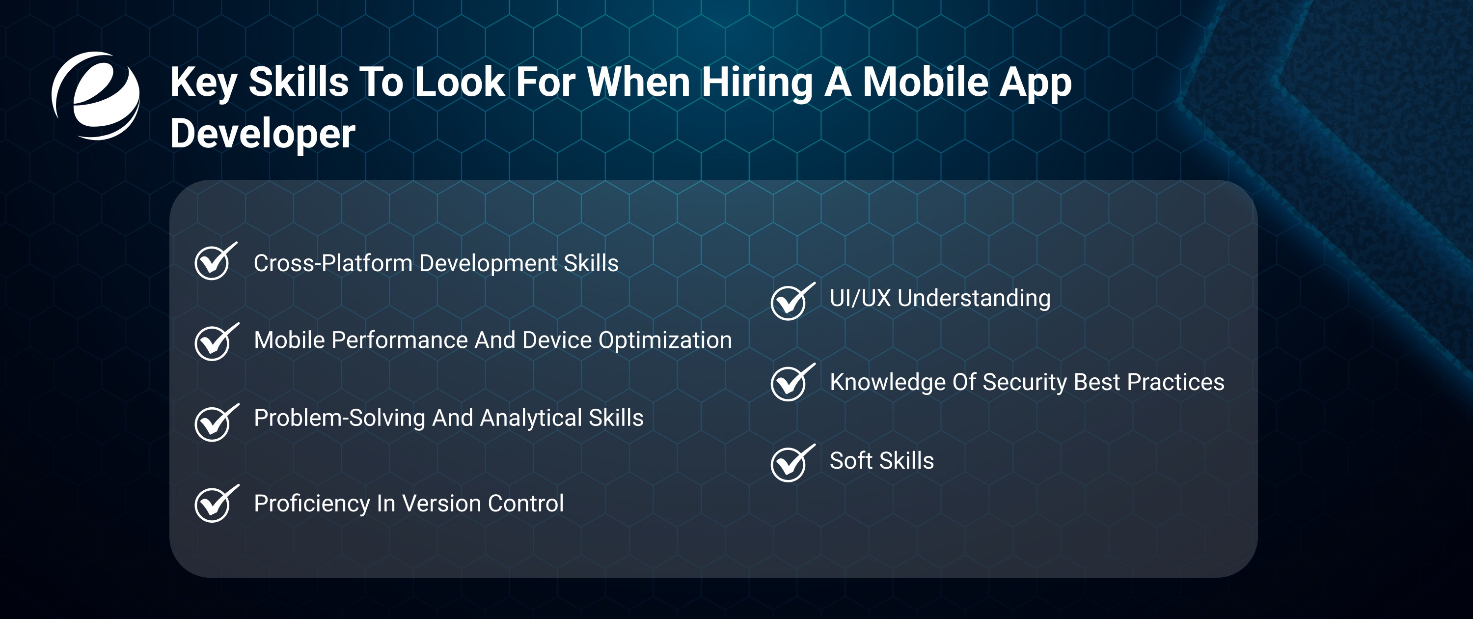 Key Skills to Look for When Hiring a Mobile App Developer