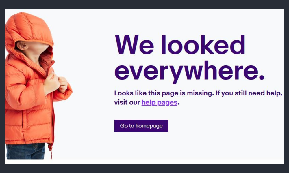 eBay 404 page