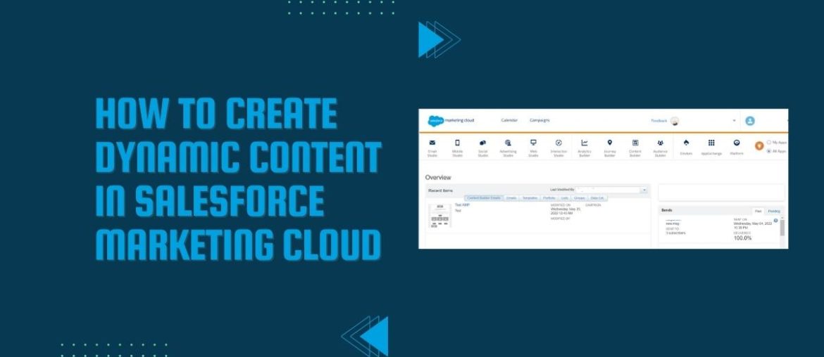 Dynamic Content In Salesforce Marketing Cloud