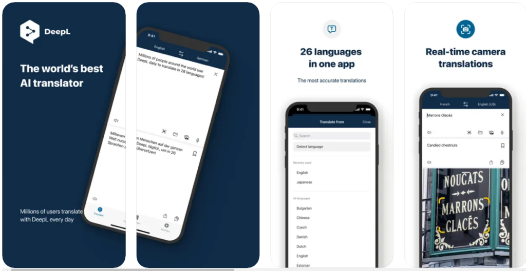 AI based translator app DeepL