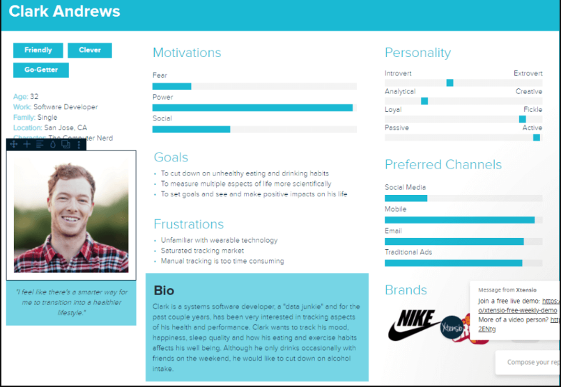 Example of Software Developer Consumer Persona