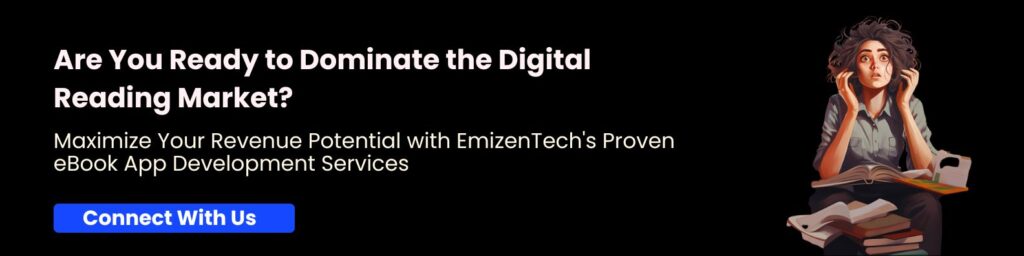 ebook reading moible app development CTA