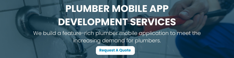 Plumber service app development cta 2