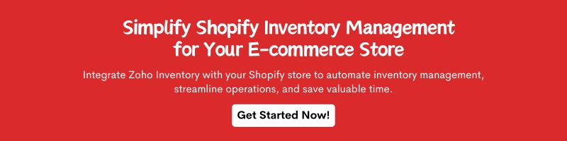 CTA 2: Integrate Zoho Inventory with Shopify?