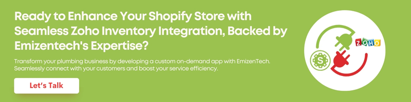 CTA 1: Integrate Zoho Inventory with Shopify?