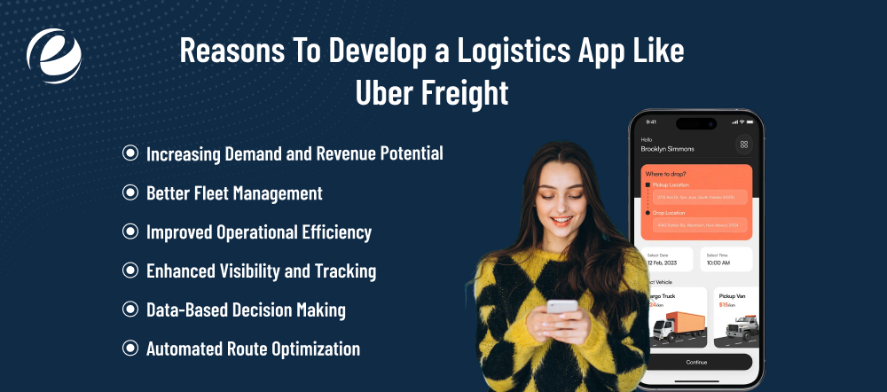 Reasons To Develop a Logistics App Like Uber Freight