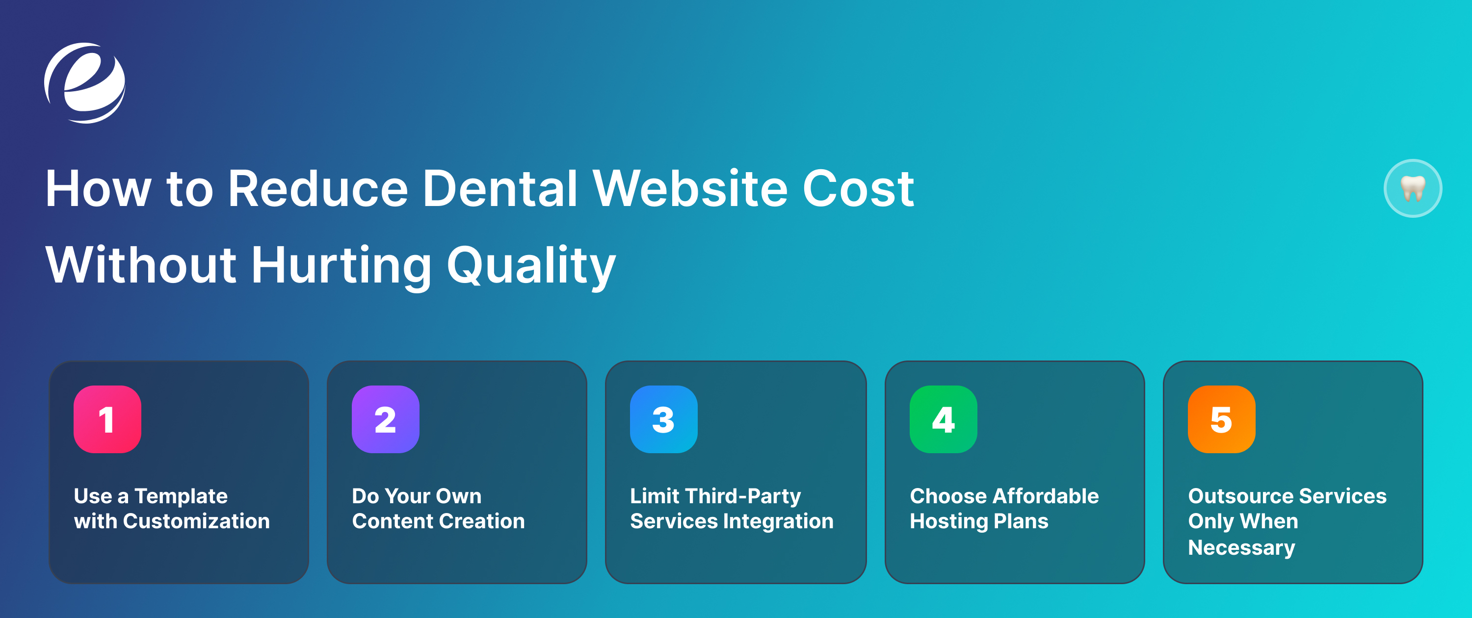 How to Reduce Dental Website Cost Without Hurting Quality