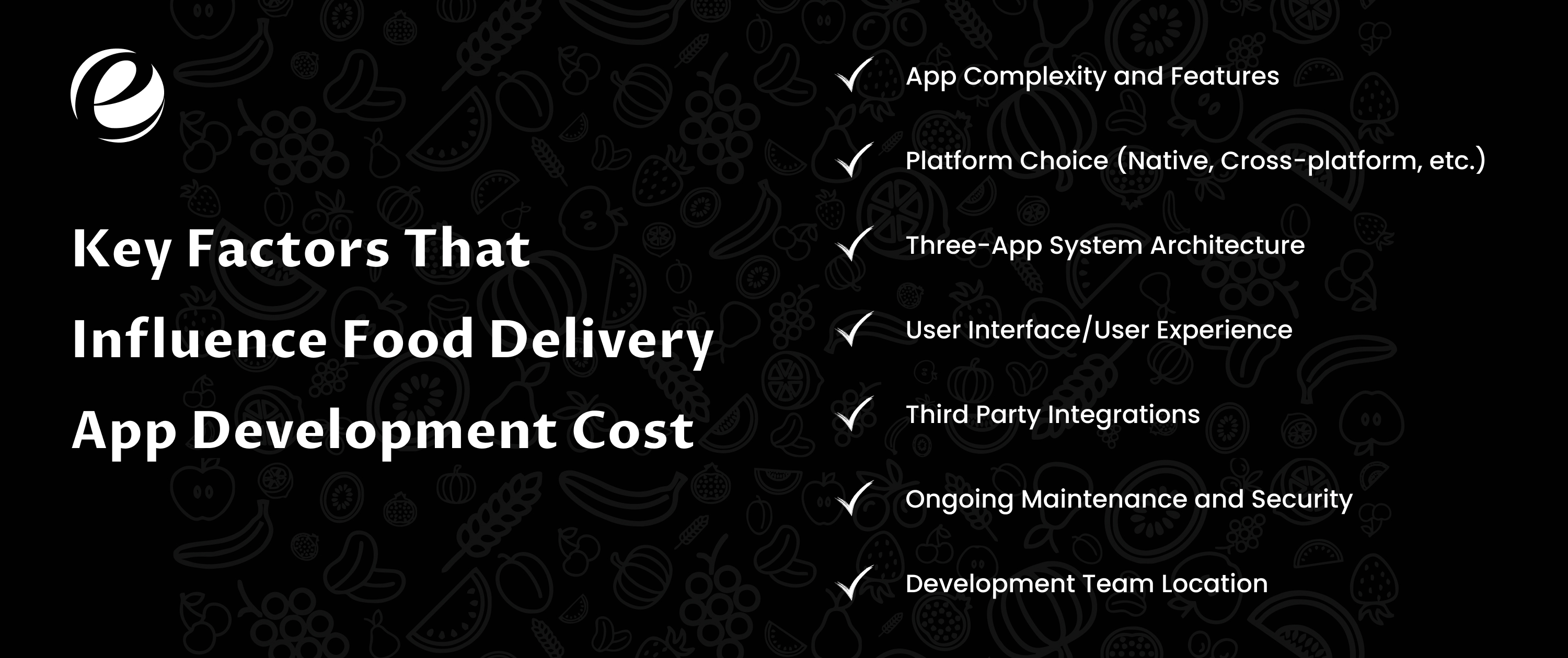 Key Factors That Influence Food Delivery App Development Cost