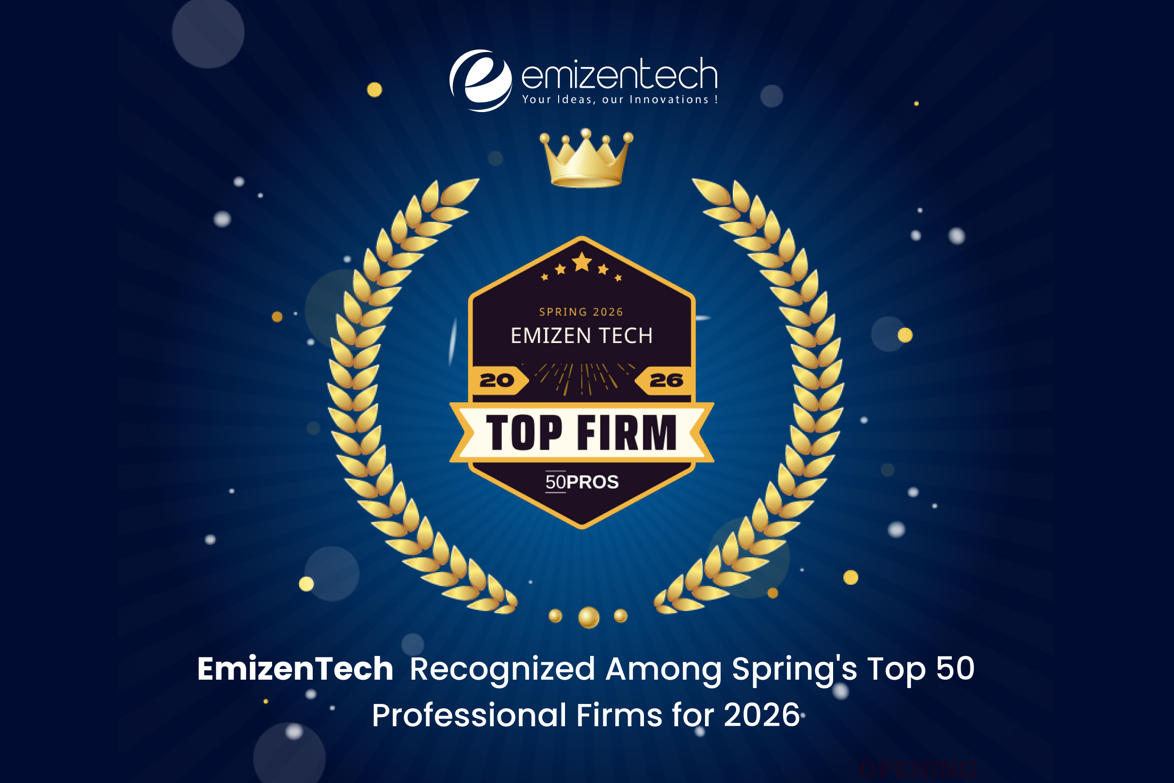 EmizenTech Recognized Among Spring’s Top 50 Professional Firms for 2026